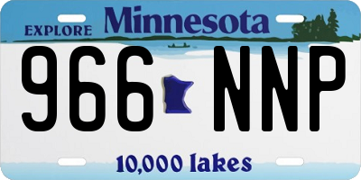 MN license plate 966NNP
