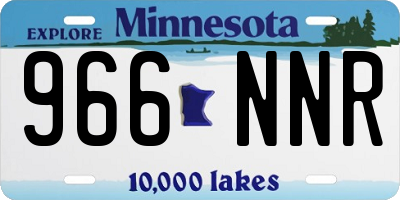 MN license plate 966NNR