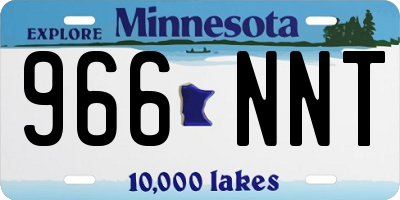 MN license plate 966NNT