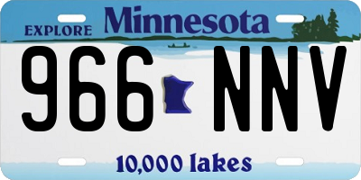 MN license plate 966NNV