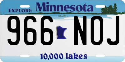 MN license plate 966NOJ