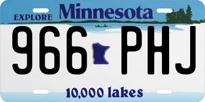MN license plate 966PHJ