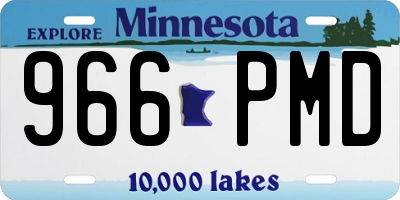 MN license plate 966PMD