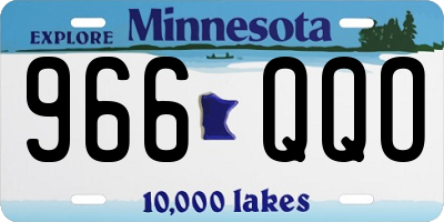 MN license plate 966QQO