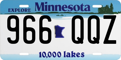 MN license plate 966QQZ