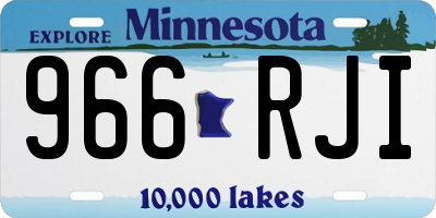 MN license plate 966RJI