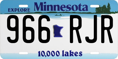 MN license plate 966RJR