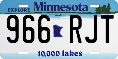 MN license plate 966RJT
