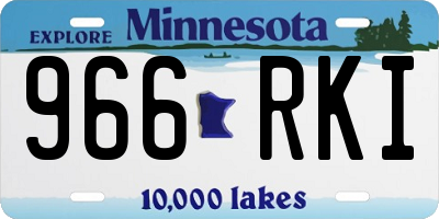 MN license plate 966RKI