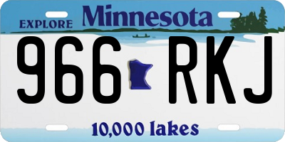 MN license plate 966RKJ