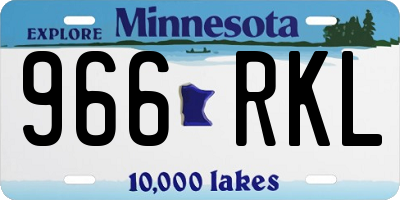MN license plate 966RKL