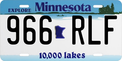 MN license plate 966RLF