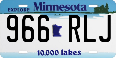 MN license plate 966RLJ