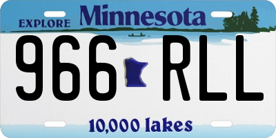 MN license plate 966RLL