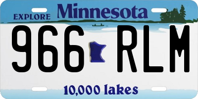 MN license plate 966RLM