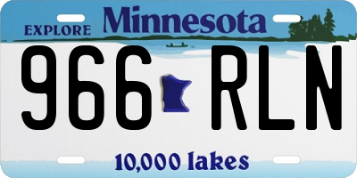 MN license plate 966RLN