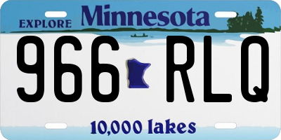 MN license plate 966RLQ