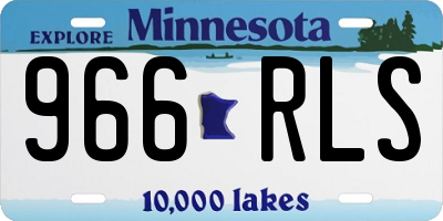 MN license plate 966RLS