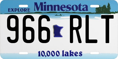 MN license plate 966RLT