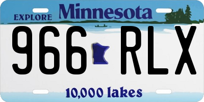 MN license plate 966RLX