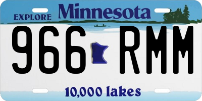 MN license plate 966RMM