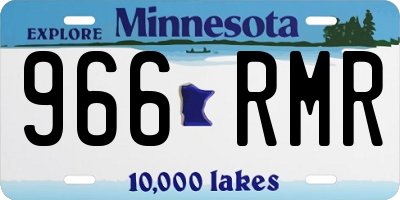 MN license plate 966RMR