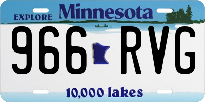 MN license plate 966RVG