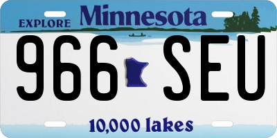 MN license plate 966SEU