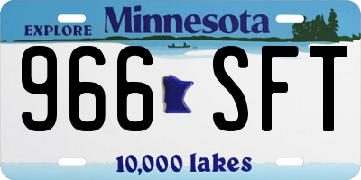 MN license plate 966SFT