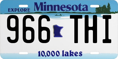 MN license plate 966THI