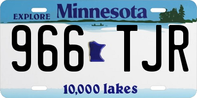 MN license plate 966TJR