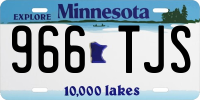 MN license plate 966TJS