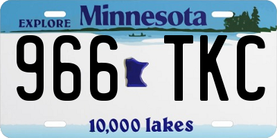 MN license plate 966TKC
