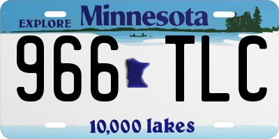 MN license plate 966TLC
