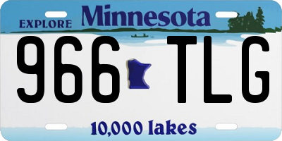 MN license plate 966TLG