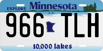 MN license plate 966TLH