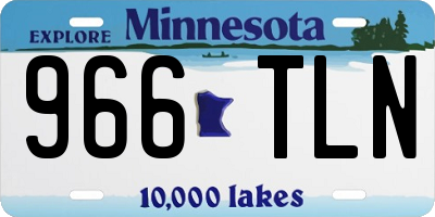 MN license plate 966TLN
