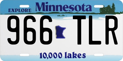 MN license plate 966TLR
