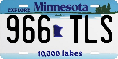 MN license plate 966TLS