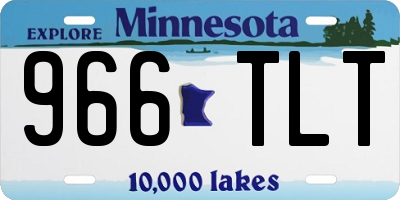 MN license plate 966TLT
