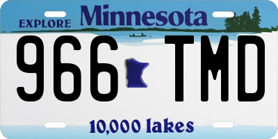 MN license plate 966TMD