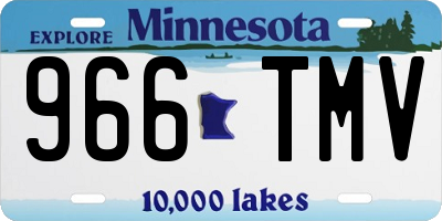 MN license plate 966TMV