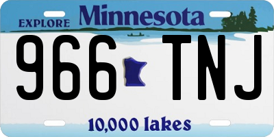MN license plate 966TNJ