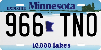 MN license plate 966TNO