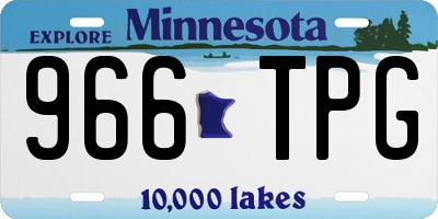 MN license plate 966TPG