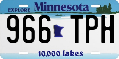 MN license plate 966TPH