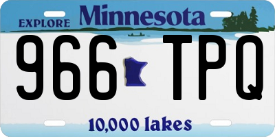 MN license plate 966TPQ
