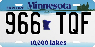 MN license plate 966TQF