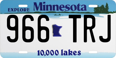 MN license plate 966TRJ