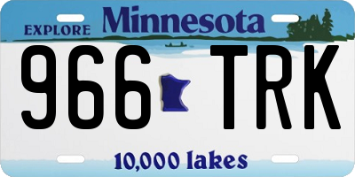 MN license plate 966TRK